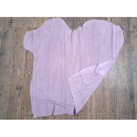 Peau de veau velours - ROSE CLAIR - Cuir en Stock