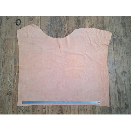 Peau de veau velours - PECHE - Cuir en Stock