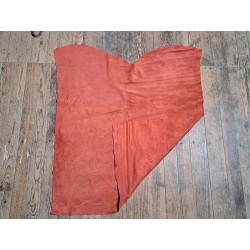 Peau de veau velours - PAPRIKA - Cuir en Stock