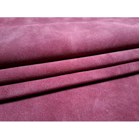Peau de veau velours - MAUVE - Cuir en Stock