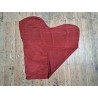 Peau de veau velours - BRIQUE ROUGE - Cuir en Stock