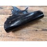 peau de cuir de lézard - noir - accessoire bijoux - cuir en stock