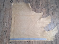 Bande de cuir de veau - grecque - or blanc - maroquinerie - cuirenstock