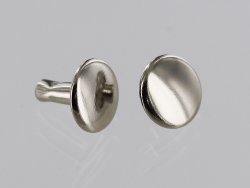 lot rivets double calotte acier nickelé accessoire maroquinerie cuirenstock