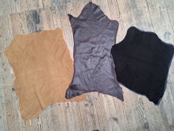 Lot de 3 peaux de cuir stretch - vêtements - Cuir en Stock