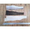 Peau de cuir de poisson - saumon - Cuir marin - cuir en stock