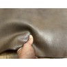 Croûte de cuir de vache tannage végétal cirée – gris - Cuir en Stock