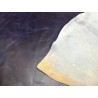 Croûte de cuir de vache tannage végétal cirée – BLEU - Cuir en Stock