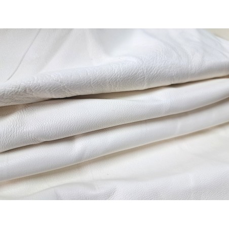 Morceaux de cuir d'agneau - Blanc cassé - Cuirenstock