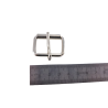 Boucle de ceinture à rouleau - Nickelé - 25mm - Cuir en Stock