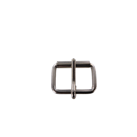 Boucle de ceinture à rouleau - Nickelé - 25mm - Cuir en Stock