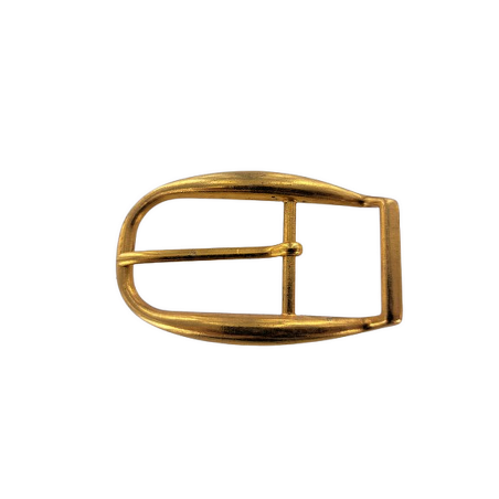 Boucle demi-ovale - Laiton - 25 mm - Cuir en Stock