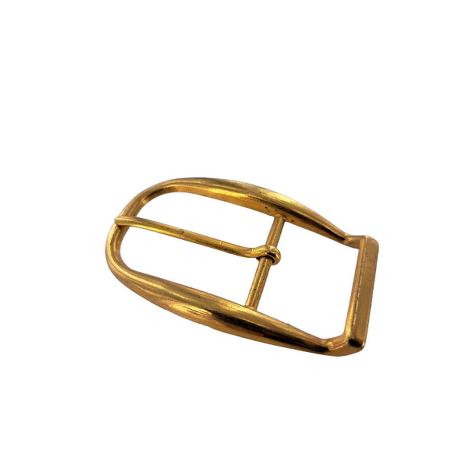 Boucle demi-ovale - Laiton - 25 mm - Cuir en Stock
