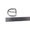 Boucle de ceinture rectangulaire arrondie - Nickelé - 30 mm
