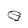 Boucle de ceinture rectangulaire arrondie - Nickelé - 30 mm