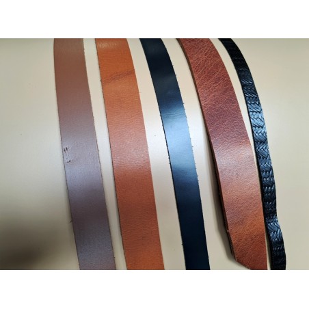 5 bandes de cuir classique ou à effet - 2ème choix