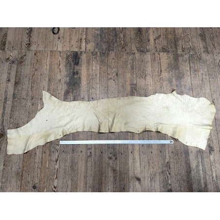 Flanc de vache – Cuir crème – Tannage minéral – Souple & élastique - 2ᵉ choix - Cuir en Stock