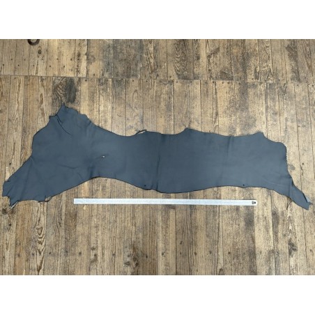 Flanc de vache – Cuir gris mat – Tannage minéral – Souple & élastique - 2ᵉ choix - Cuir en Stock