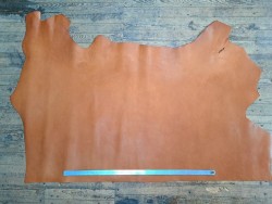 bande de vache lisse-brun-clair-tannage végétal-maroquinerie-accessoires-Cuirenstock