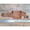 Peau de cuir de crocodile véritable - Brun rouge - Cuir en Stock