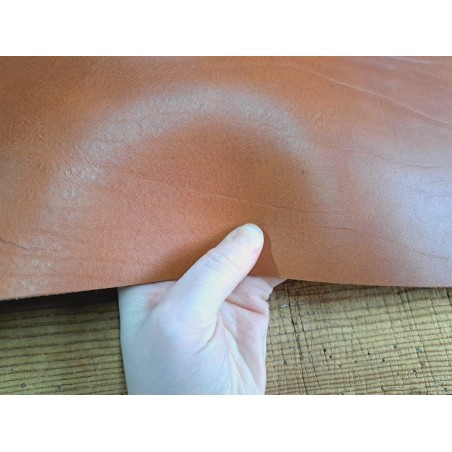 Bande de collet tannage végétal - Noisette - Cuir en Stock
