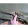Cuir de chèvre nubuck ciré - Vert Fougère - Cuir en Stock