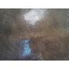 Peau de galuchat - perle centrale - cuir exotique - or antique - Cuir en Stock