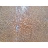 Peau de galuchat - perle centrale - cuir exotique - sable  - Cuir en Stock