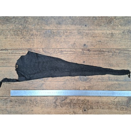 cuir cabillaud - poisson - maroquinerie - noir mat - cuir en stock