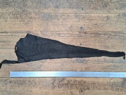 cuir cabillaud - poisson - maroquinerie - noir mat - cuir en stock