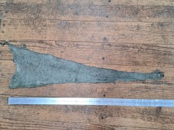 cuir cabillaud - poisson - maroquinerie - vert d'eau mat - cuir en stock