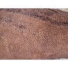 cuir cabillaud - poisson - maroquinerie - brun mat - cuir en stock