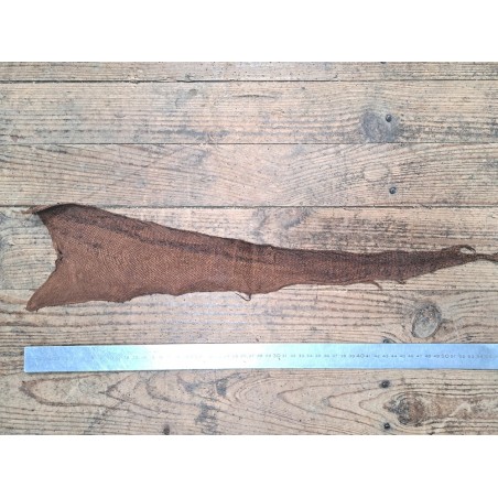 cuir cabillaud - poisson - maroquinerie - brun mat - cuirenstock