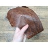 cuir cabillaud - poisson - maroquinerie - noisette- Cuir en stock