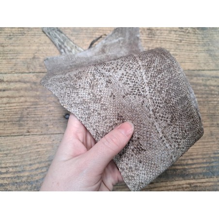 cuir cabillaud - poisson - maroquinerie - naturel mat - cuir en stock