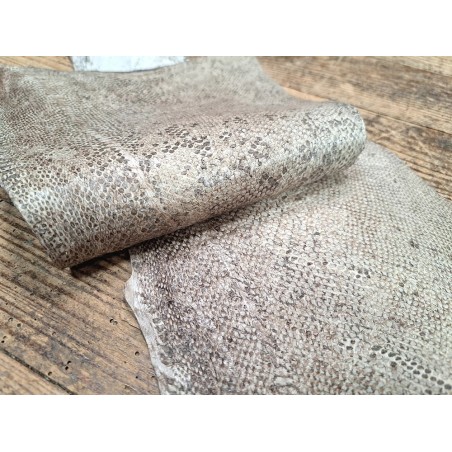 cuir cabillaud - poisson - maroquinerie - naturel - cuirenstock
