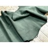 Flanc de vache – Cuir NUBUCK vert forêt – Tannage minéral – Souple & élastique - 2ᵉ choix - Cuir en Stock