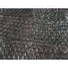 Peau de cuir de poisson tilapia noir mat - cuir en stock