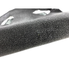 Peau de cuir de galuchat véritable - Noir pailleté - Cuir en Stock