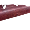 Peau de cuir de galuchat véritable - Bordeaux - Cuir en Stock