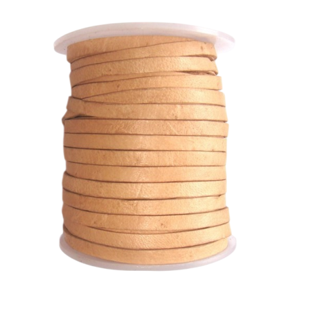 Lanière de cuir - 3mm - Naturel - Cuirenstock