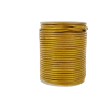 Lacet de cuir rond - Or - accessoire ou bijou - Cuir en Stock