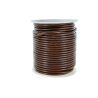 Lacet de cuir rond - Brun - accessoire ou bijou - Cuir en Stock