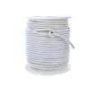 Lacet de cuir rond - Blanc - accessoire ou bijou - Cuir en Stock