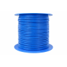 Lacet de cuir carré 3.5 mm bleu électrique vendu au mètre - Cuir en Stock