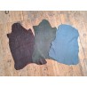 Lot de 3 peaux de cuir stretch - diverses couleurs - Cuir en Stock