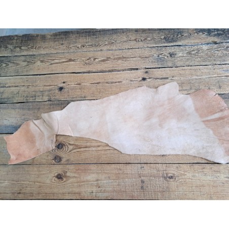 Cuir de collet de vache végétal - Naturel - Cuir en Stock