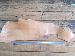 Cuir de collet de vache végétal - Naturel - Cuir en Stock
