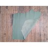 Morceau de cuir de veau petits grains ferme - Vert pastel -A