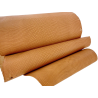 Peau de cuir de karung - Cuir exotique - serpent - Abricot mat - Cuir en stock